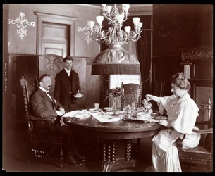 Martha Morton thuis, 1902